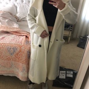 Show Me Your Mumu Melrose Sweater Jacket in Cream